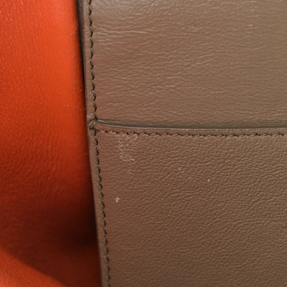Celine Smooth Calfskin Suede Small Tri-Color Trapeze Orange 14 of 22