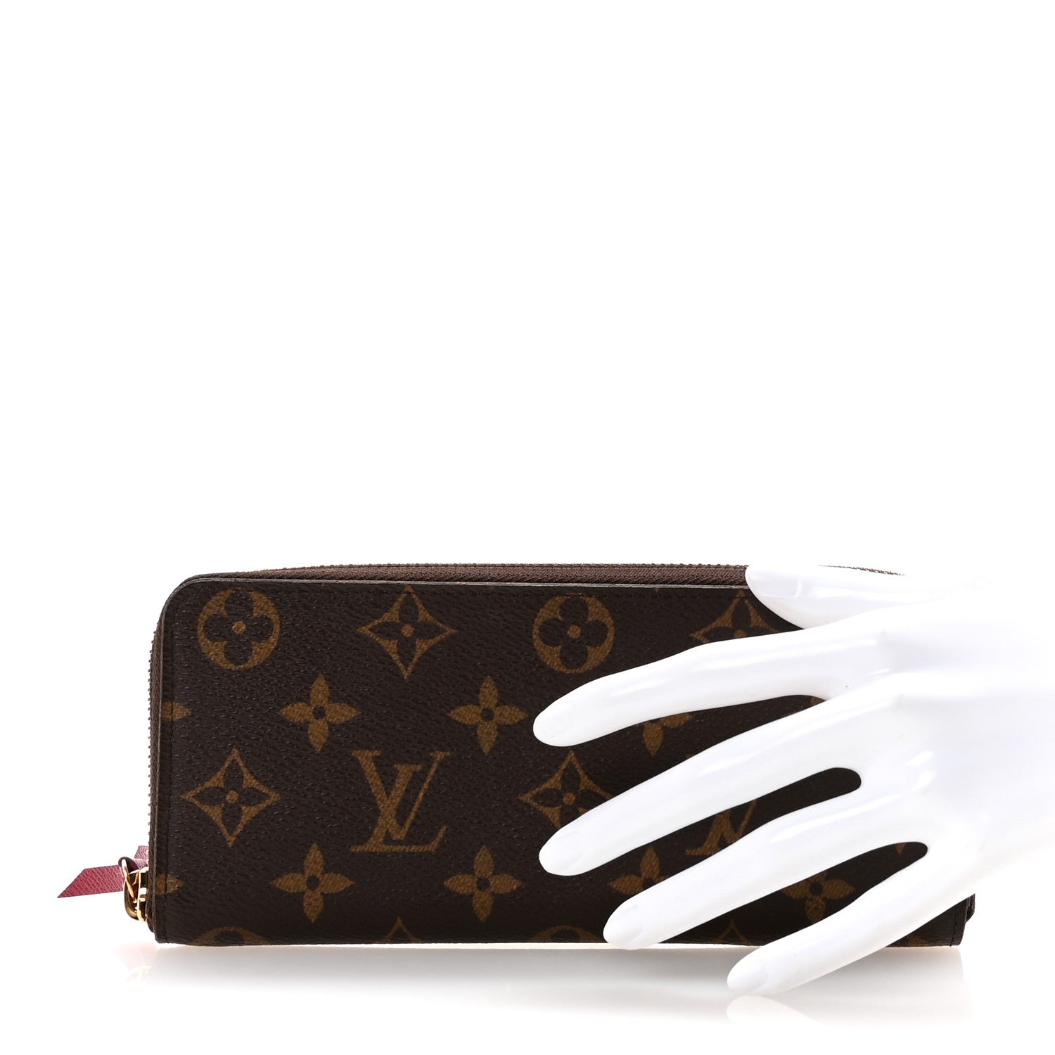 Louis Vuitton Monogram Clemence Wallet Fuchsia 2 of 7