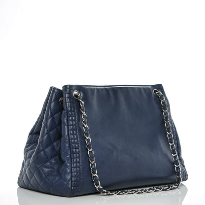 Chanel Calfskin Coco Bengal Open Accordion Tote Blue 3 of 8