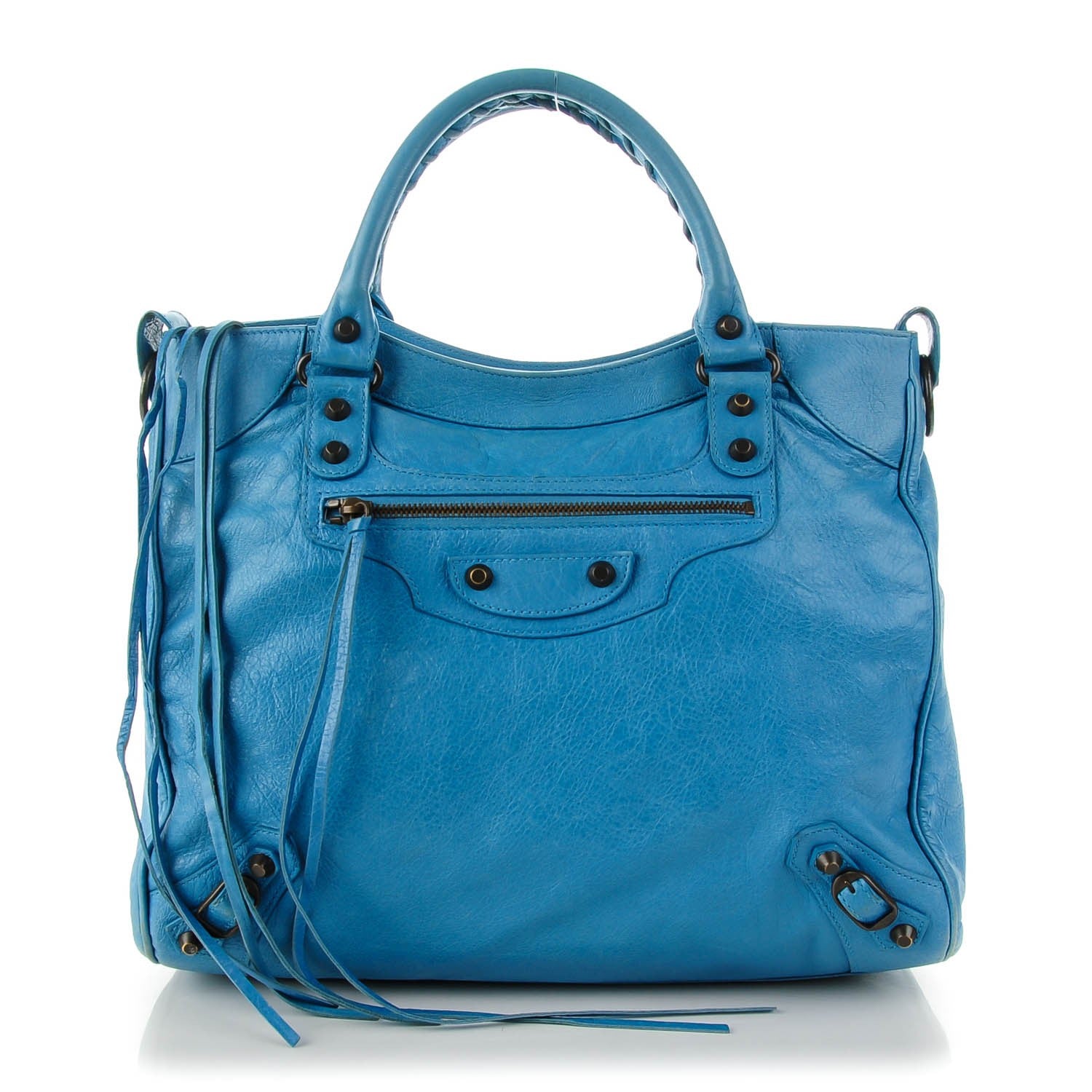 Balenciaga Agneau Classic Hardware Velo Bleu Indigo 1 of 7