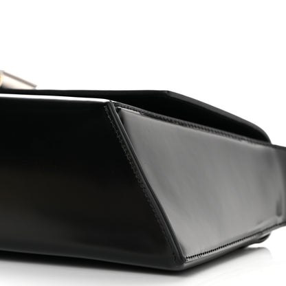 Salvatore Ferragamo Calfskin Geometric Shoulder Bag Black 9 of 11