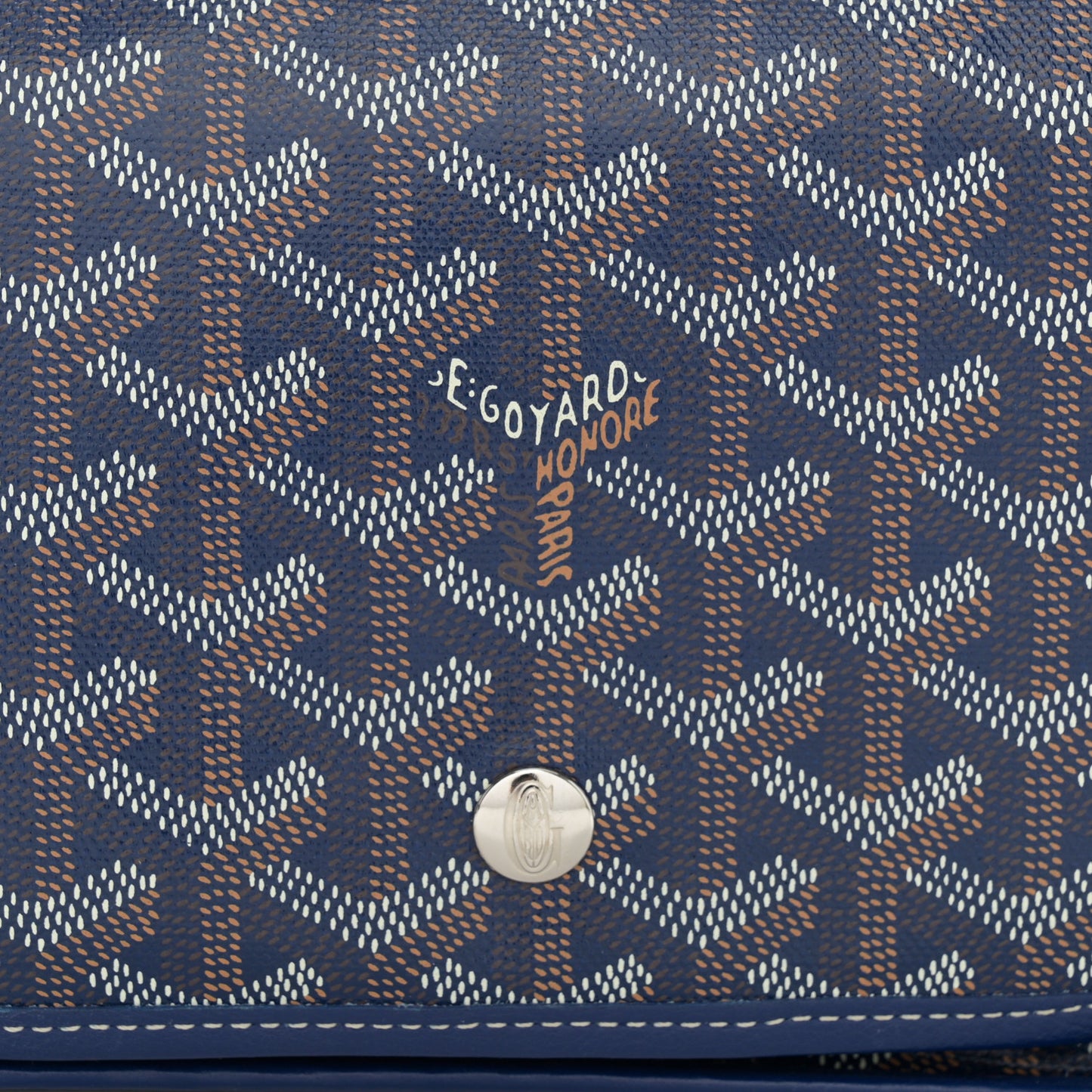 Goyardine Plumet Wallet Clutch Navy