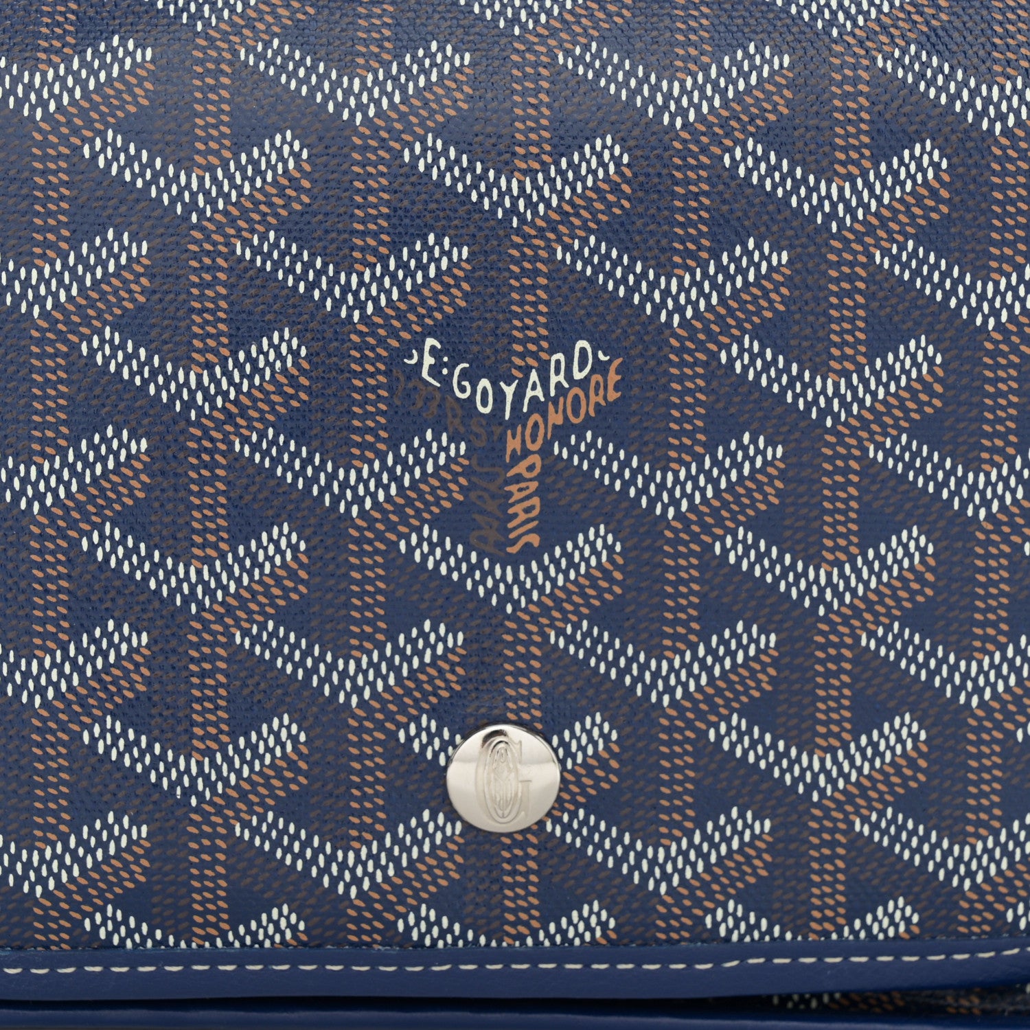 Goyard Goyardine Plumet Wallet Clutch Navy 10 of 13