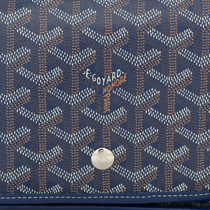 Goyard Goyardine Plumet Wallet Clutch Navy 10 of 13