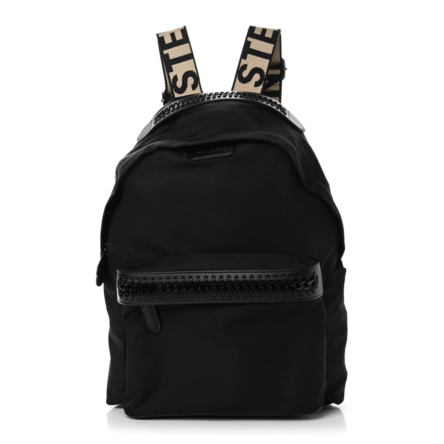 Nylon Logo-Web Backpack Black