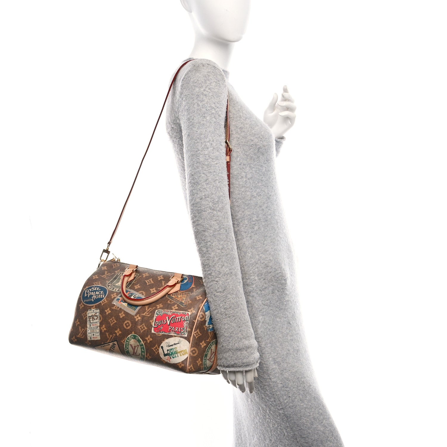 Louis Vuitton Monogram Hotel Labels Speedy Bandouliere 30 2 of 12