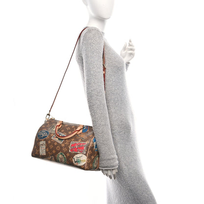 Louis Vuitton Monogram Hotel Labels Speedy Bandouliere 30 2 of 12