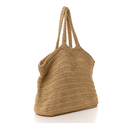 Saint Laurent Raffia Rive Gauche Tote Natural 3 of 10