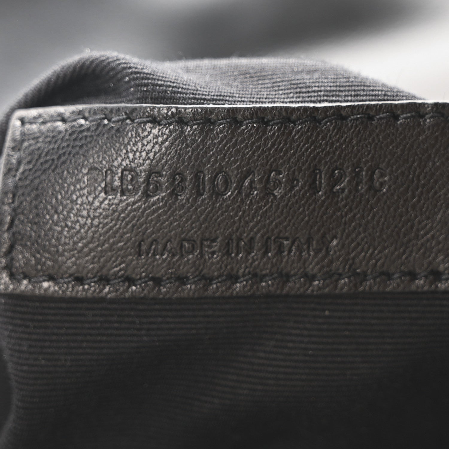 Saint Laurent Cotton Bandana Y Quilted Monogram Toy Loulou Crossbody Bag Black White 8 of 12