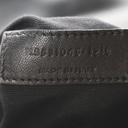 Saint Laurent Cotton Bandana Y Quilted Monogram Toy Loulou Crossbody Bag Black White 8 of 12