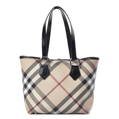 Burberry Supernova Check Stanton Tote Black 3 of 20