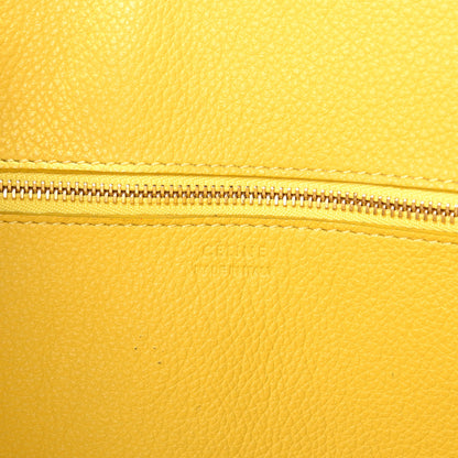 Celine Crisped Calfskin Small Tie Knot Tote Sun Yellow 6 of 9
