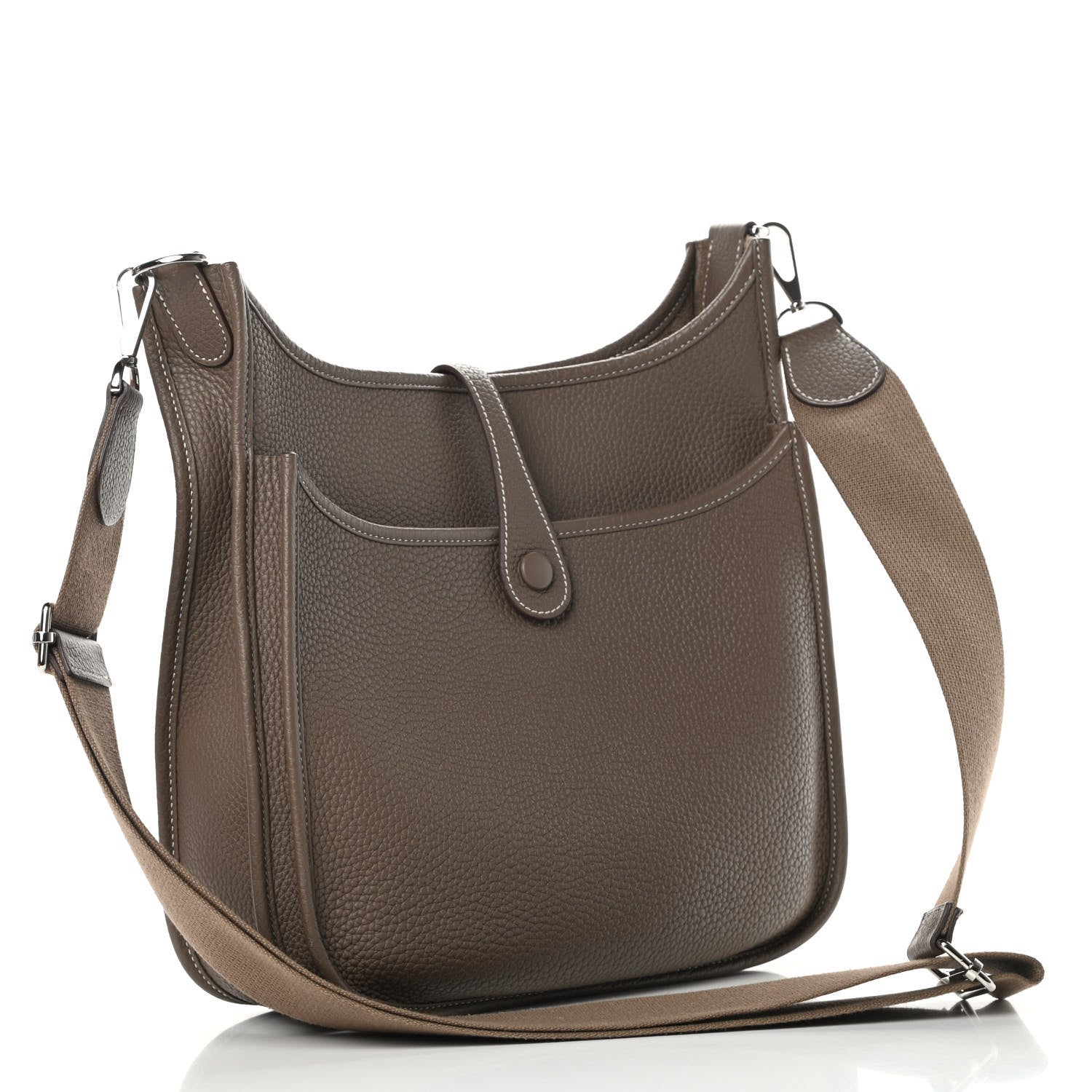 Hermes Taurillon Clemence Evelyne III PM Etoupe 3 of 13