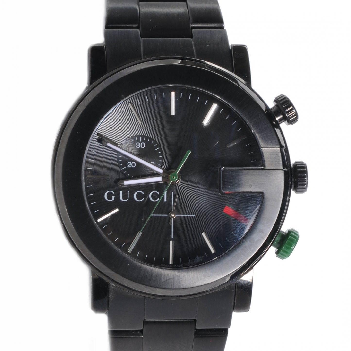 PVD Stainless Steel 44mm 101M G-Chrono Quartz Watch Black