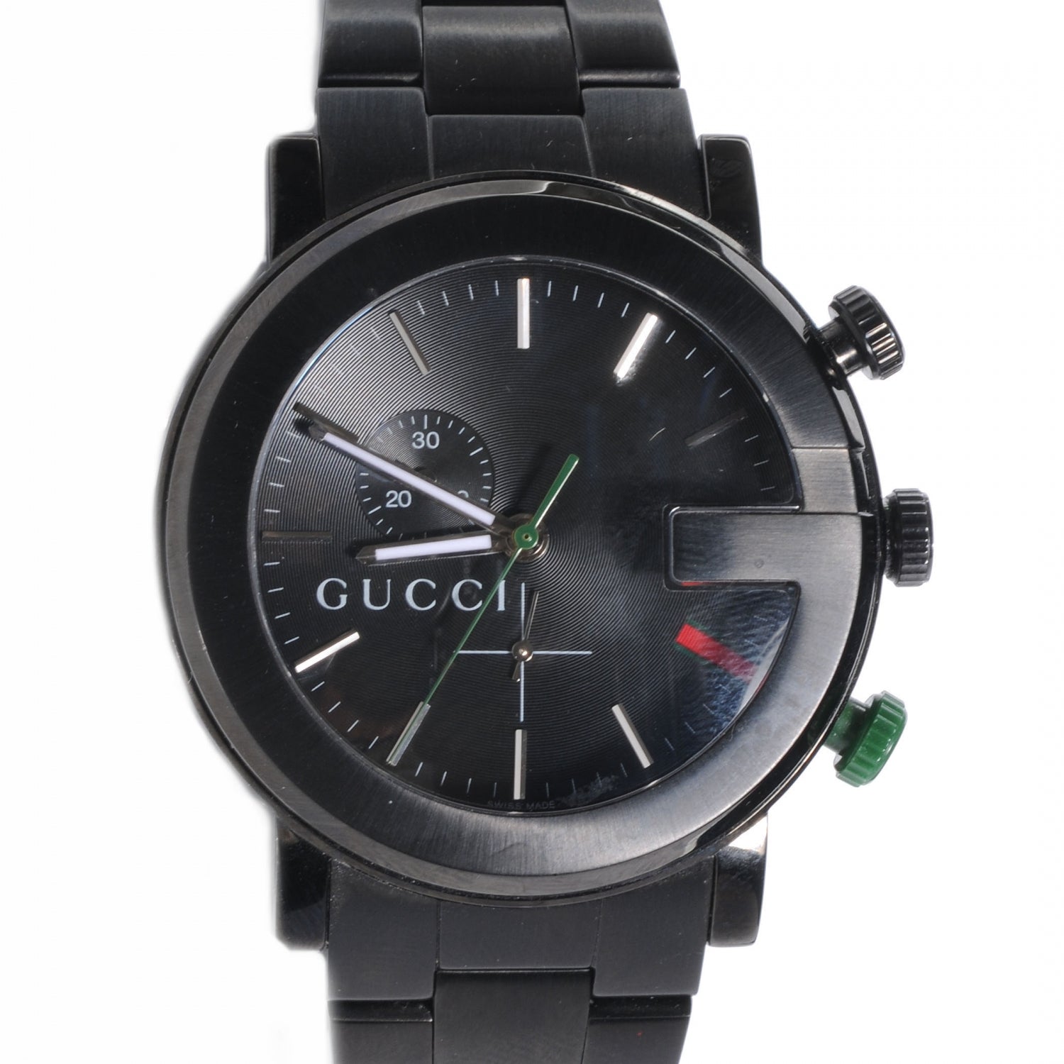 Gucci PVD Stainless Steel 44mm 101M G-Chrono Quartz Watch Black 1 of 6