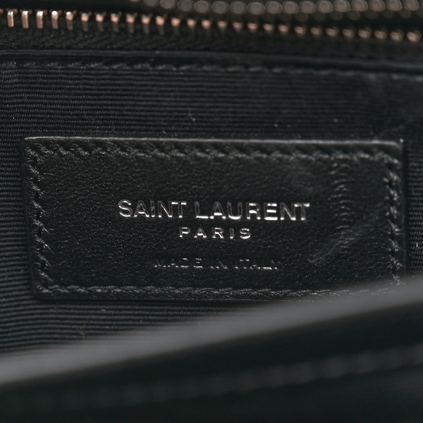 Calfskin Y Quilted Monogram Toy Loulou Crossbody Bag Black