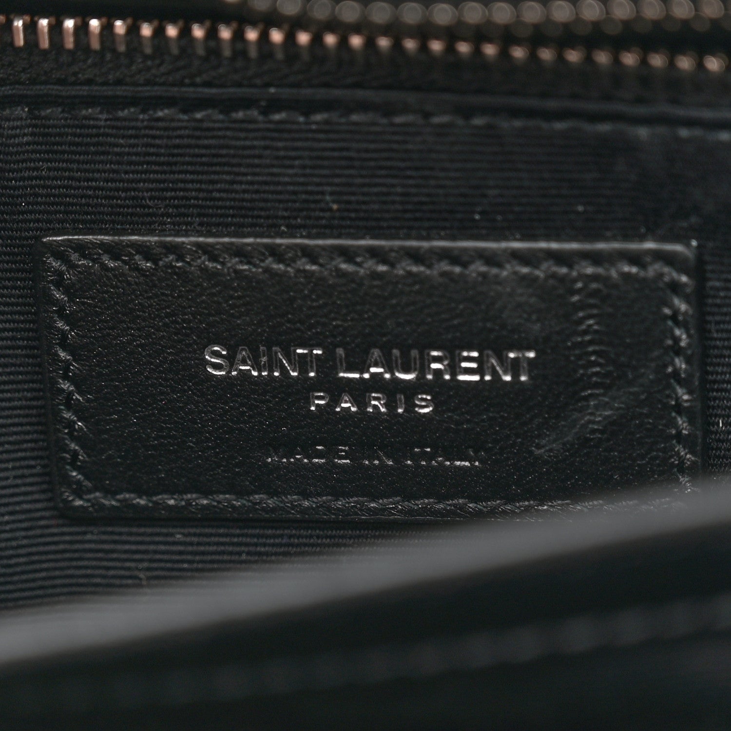 Saint Laurent Calfskin Y Quilted Monogram Toy Loulou Crossbody Bag Black 6 of 10