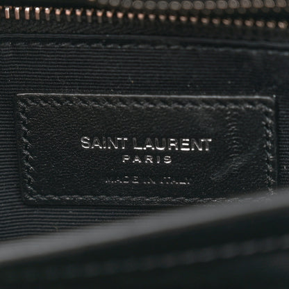 Saint Laurent Calfskin Y Quilted Monogram Toy Loulou Crossbody Bag Black 6 of 10