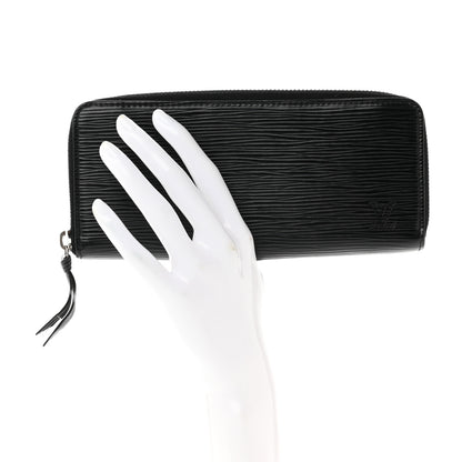 Louis Vuitton Epi Clemence Wallet Black 2 of 7