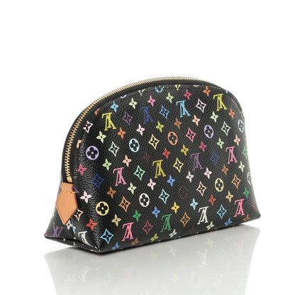 Louis Vuitton Monogram Multicolor Cosmetic Pouch Black Grenade 3 of 6