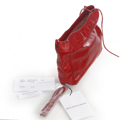 Balenciaga Chevre Porte Toilette Makeup Clutch True Red 13 of 13