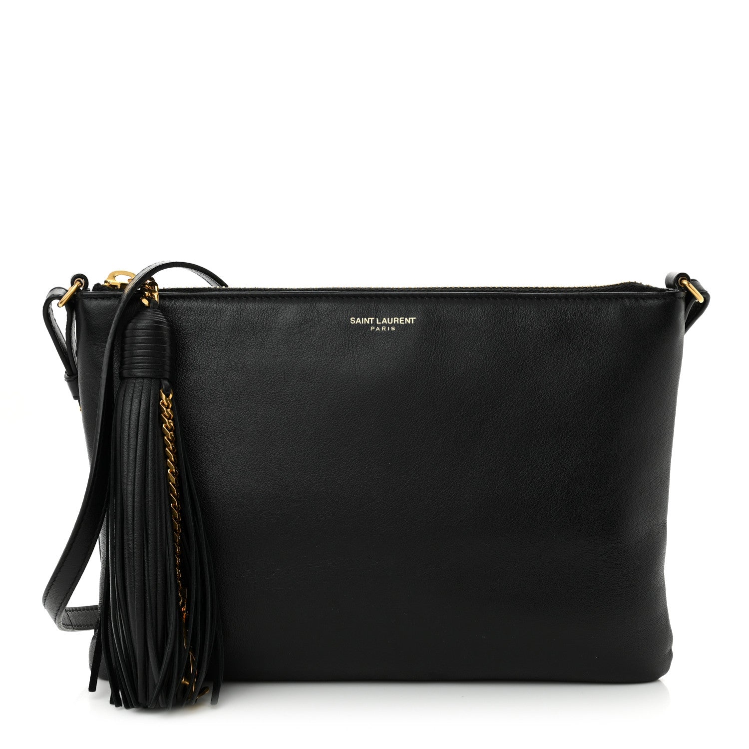 Saint Laurent Calfskin Teen Monogram Crossbody Bag Black 1 of 10