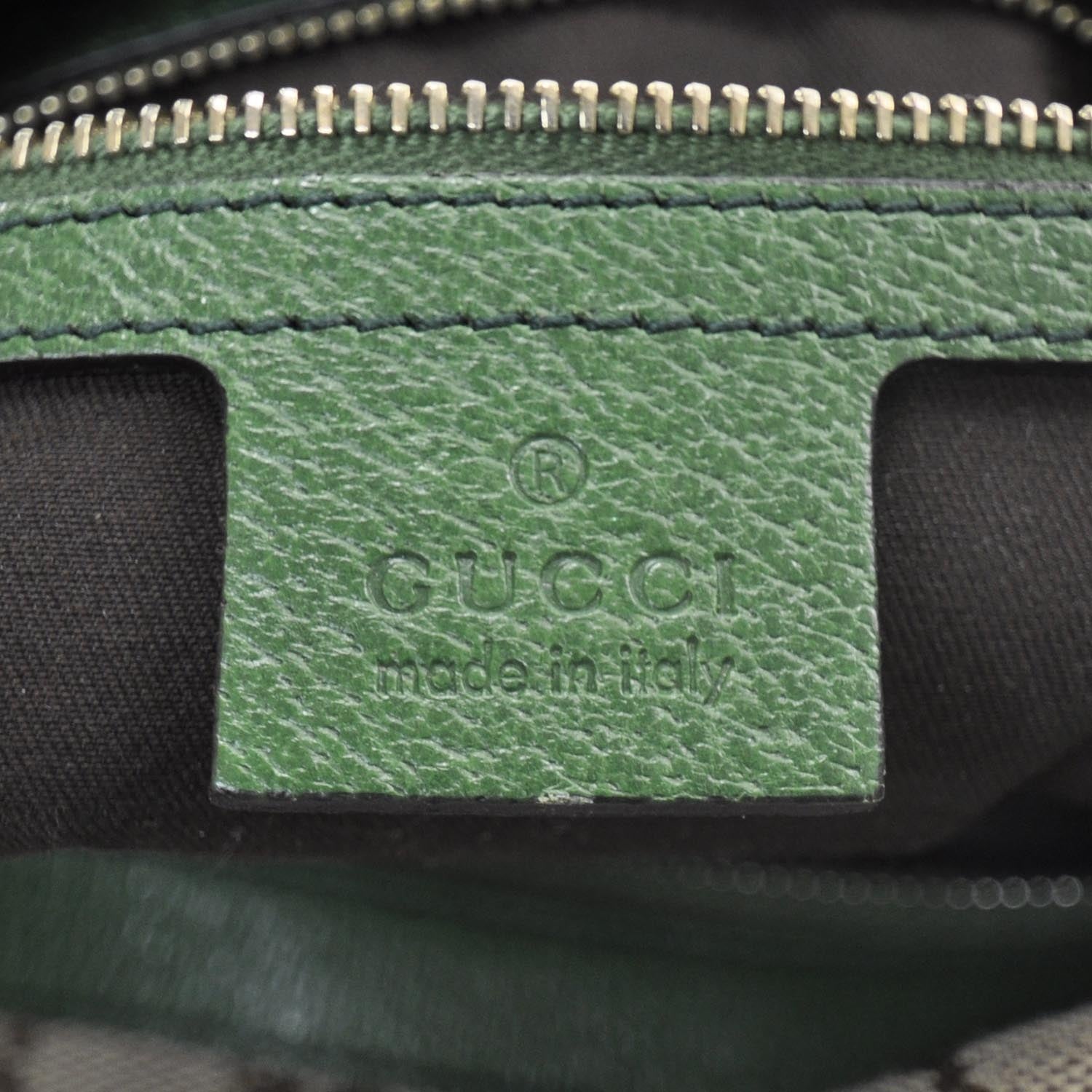 Gucci Monogram Web Bamboo Ring Hobo Green 7 of 10