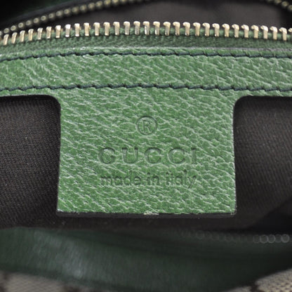 Gucci Monogram Web Bamboo Ring Hobo Green 7 of 10