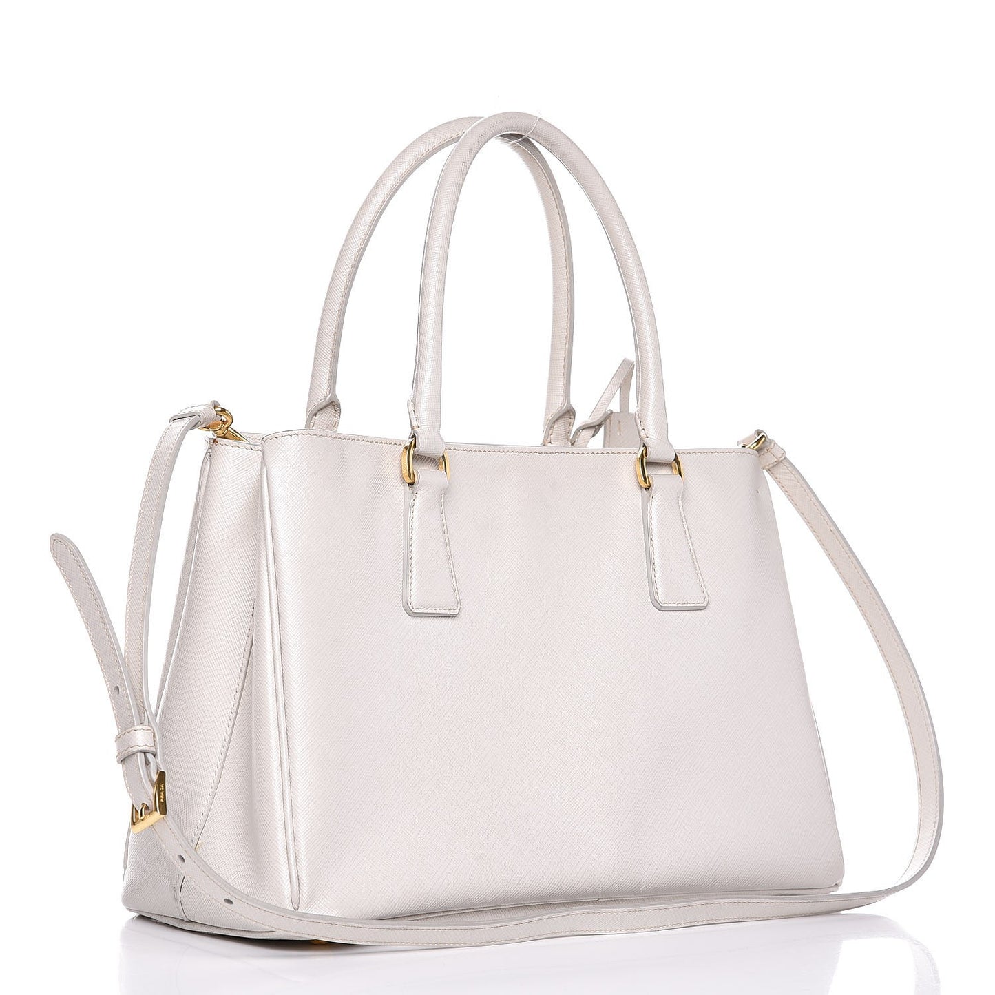 Saffiano Lux Medium Tote Talco