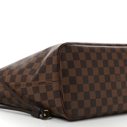 Louis Vuitton Damier Ebene Neo Neverfull MM Rose Ballerine 10 of 14