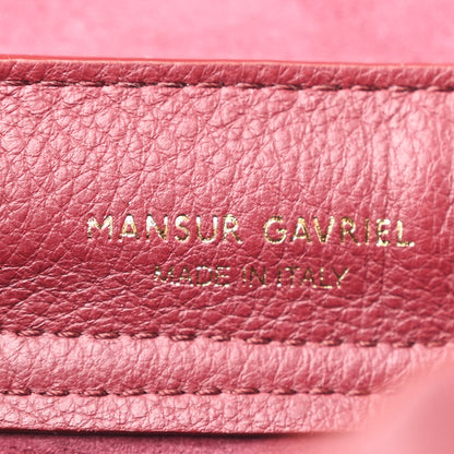 Mansur Gavriel Calfskin Mini Soft Lady Bag Claret 6 of 9