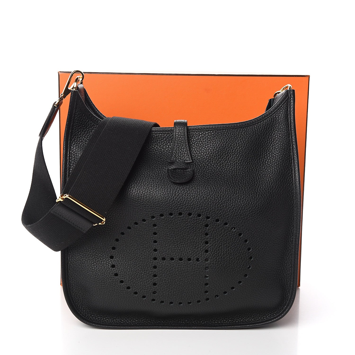 Hermes Taurillon Clemence Evelyne III PM Black 10 of 10