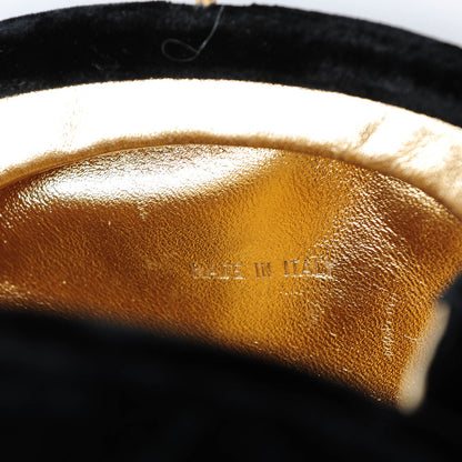 Chanel Velvet Quilted Evening Bag Black 7 of 8