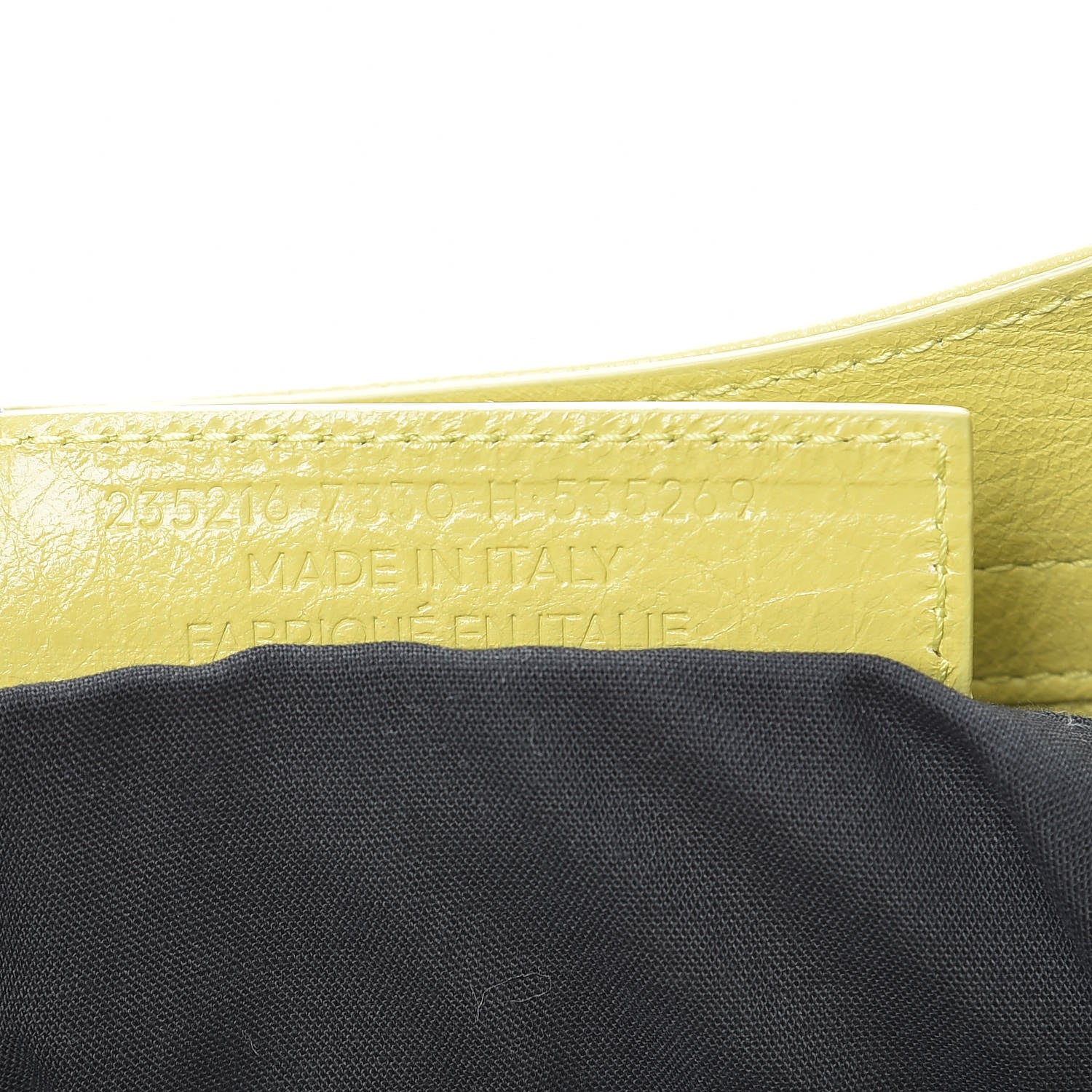 Balenciaga Agneau Classic Hardware Velo Jaune Poussin 8 of 8