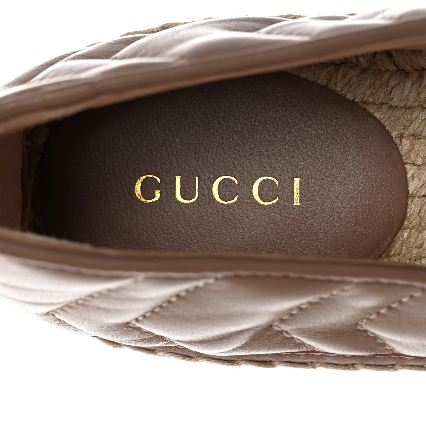 Nappa Matelasse GG Marmont Espadrilles 37 Porcelain Rose