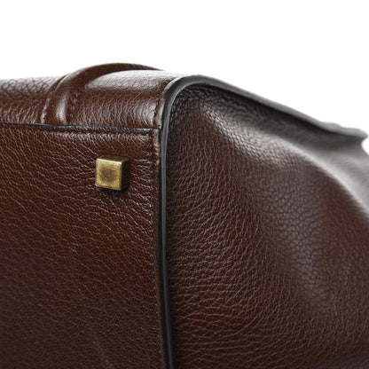 Celine Shiny Grained Calfskin Medium Phantom Luggage Brown 10 of 12
