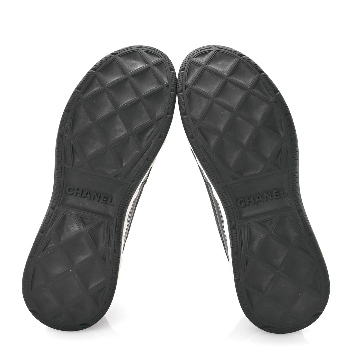 Velvet Calfskin Mixed Fibers CC Sneakers 40 Black