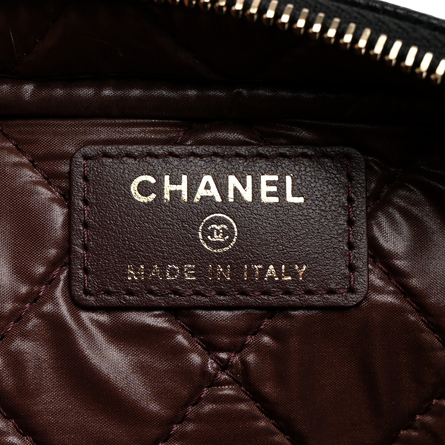 Chanel Caviar Quilted Toiletry Case With Chain Black 6 of 8