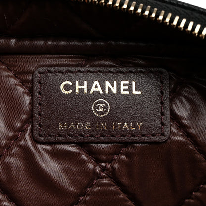 Chanel Caviar Quilted Toiletry Case With Chain Black 6 of 8