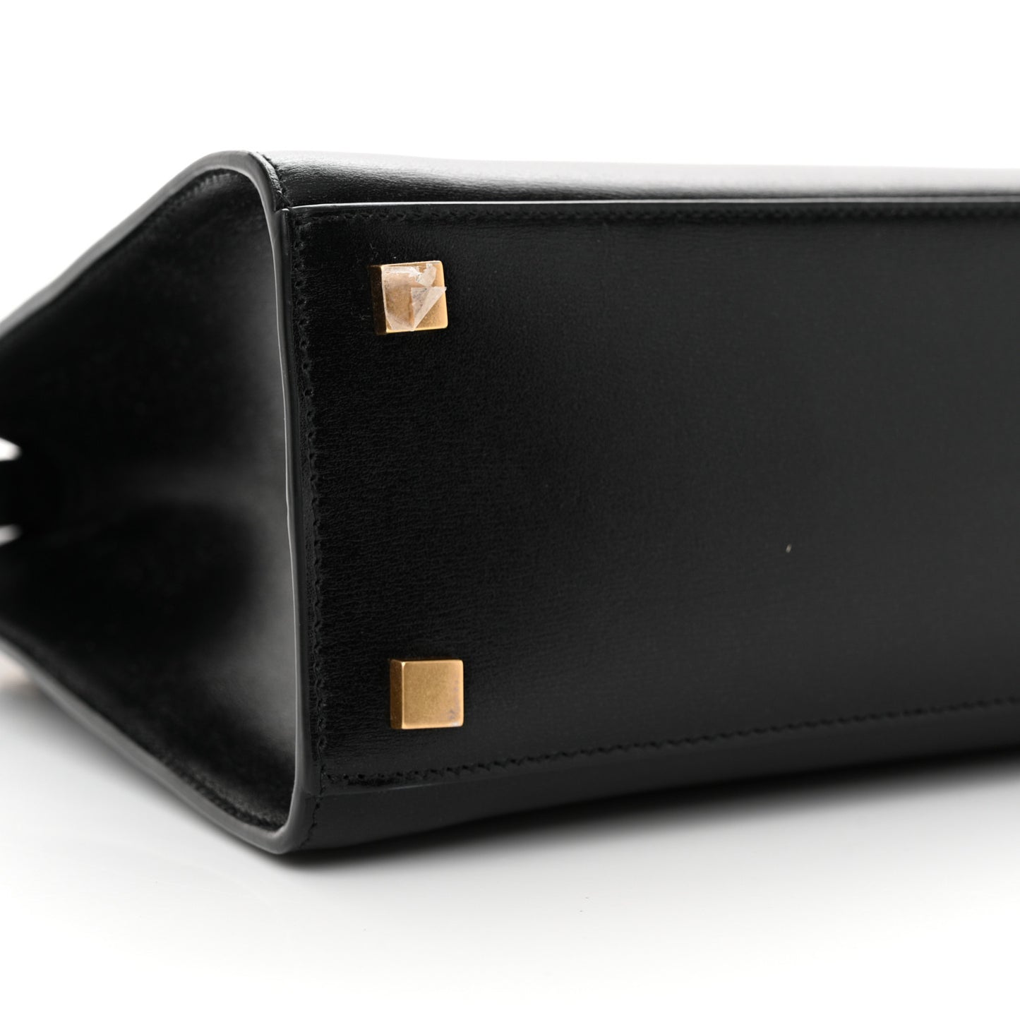 Calfskin Small Manhattan Shopper Tote Black