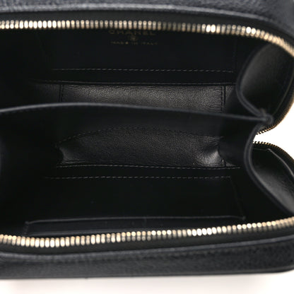 Chanel Caviar Quilted CC Filigree Vanity Clutch With Chain Black 5 of 10