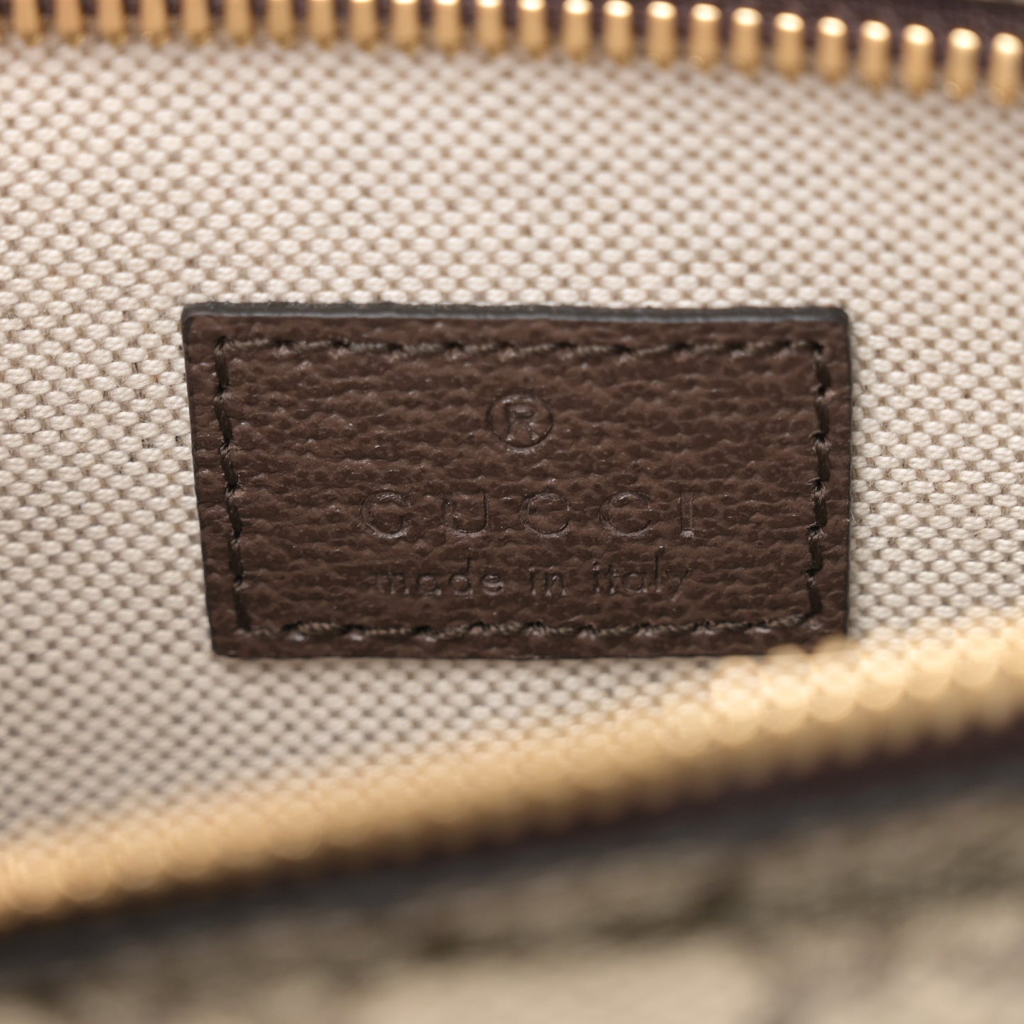 GG Supreme Monogram Textured Dollar Calfskin Blondie Belt Bag Beige Ebony New Acero