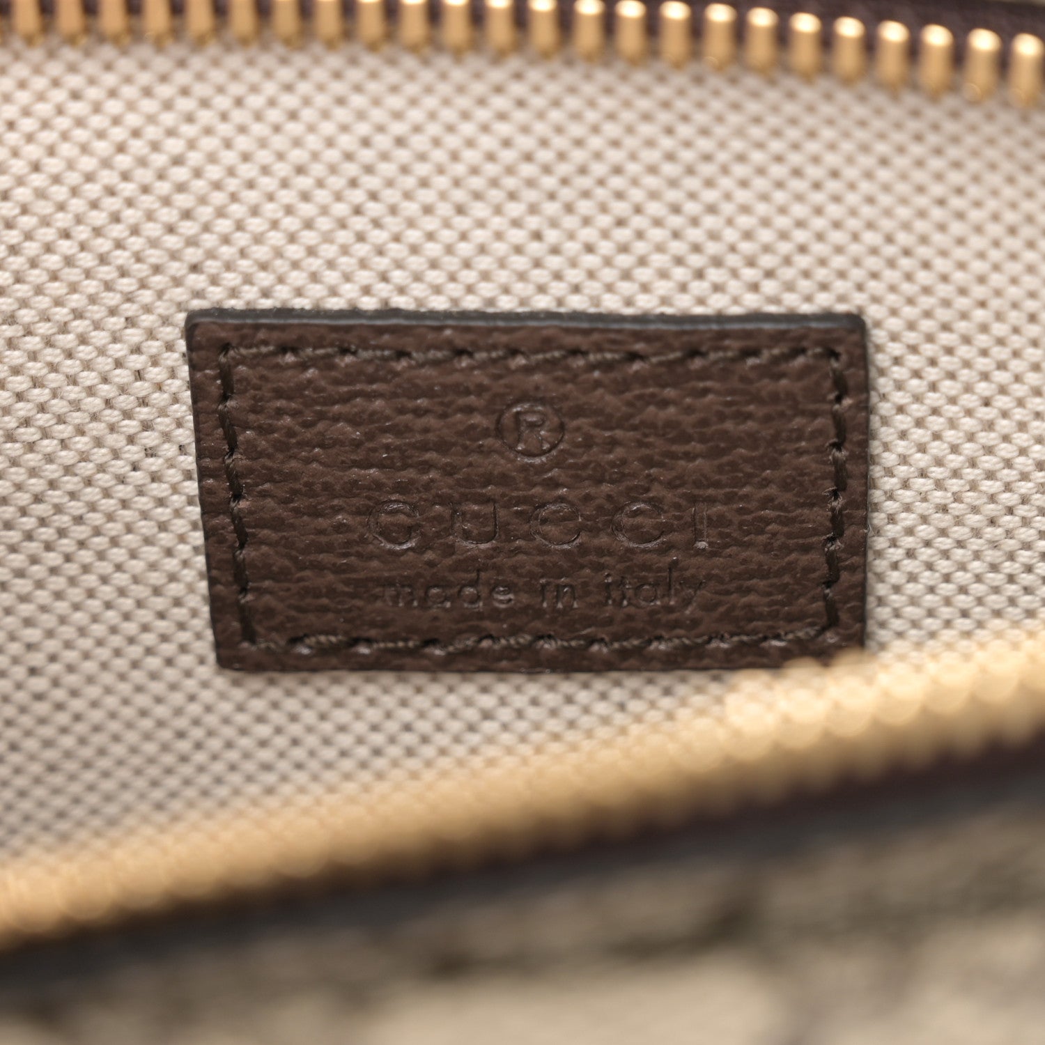Gucci GG Supreme Monogram Textured Dollar Calfskin Blondie Belt Bag Beige Ebony New Acero 7 of 10