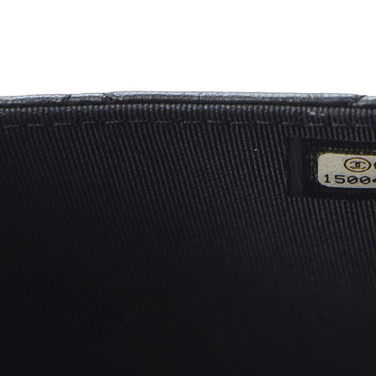 Chanel Lambskin Quilted Wallet On Chain WOC Black 8 of 10