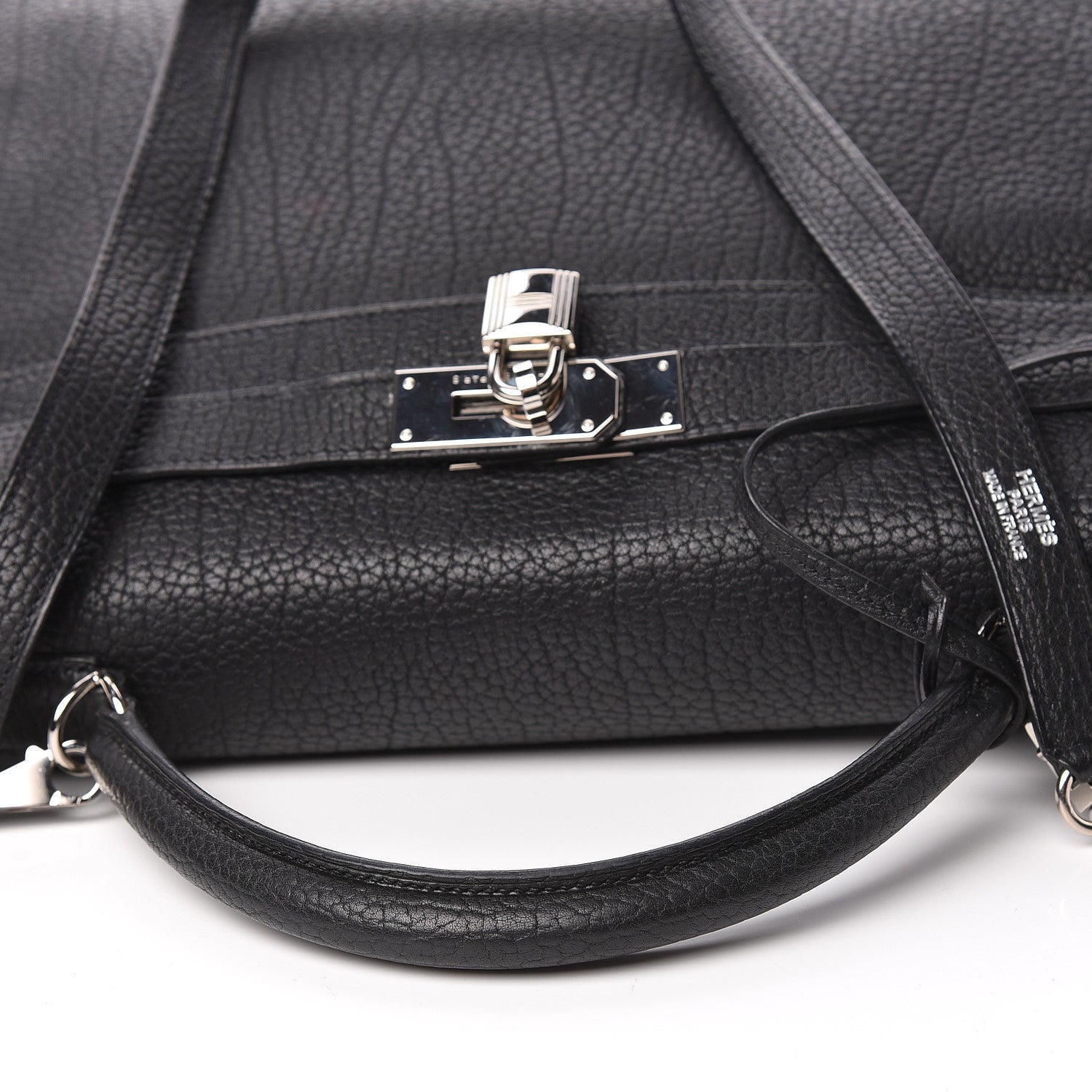 Hermes Fjord Kelly Retourne 40 Black 43 of 47