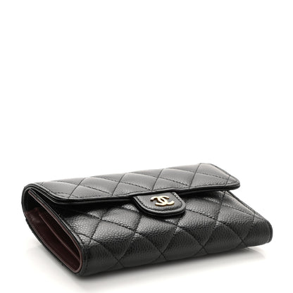 Chanel Caviar Quilted Medium Flap Wallet Black 4 of 9