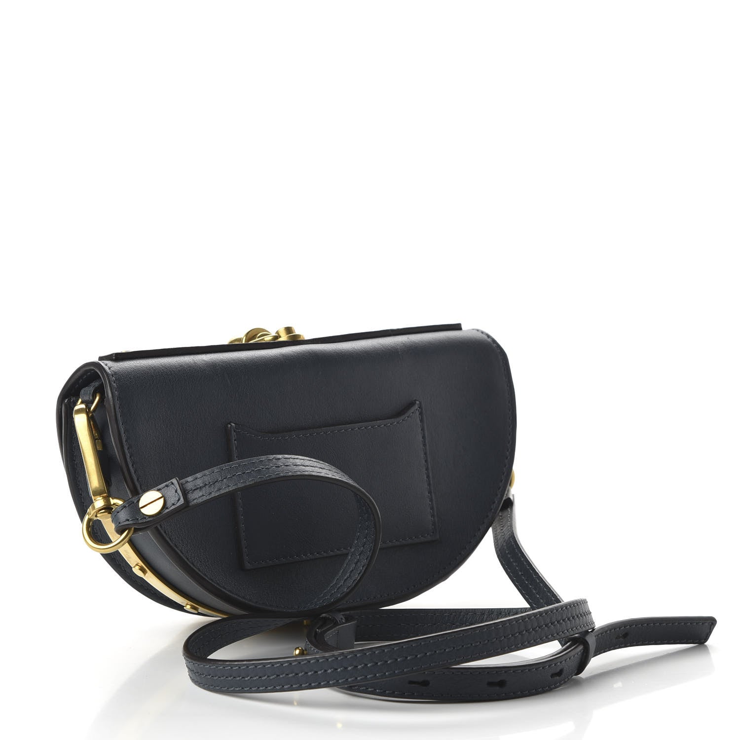 Chloe Calfskin Small Nile Bracelet Minaudiere Bag Silver Blue 3 of 10