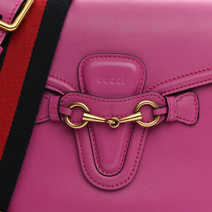 Gucci Calfskin Medium Lady Web Shoulder Bag New Rosette 8 of 8