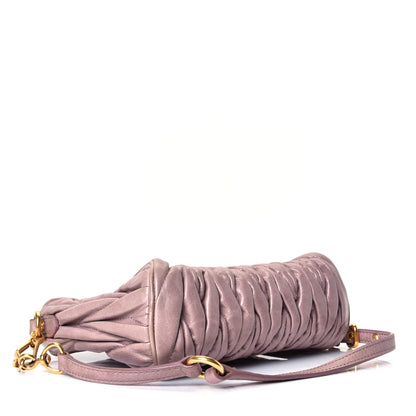 Miu Miu Vitello Lux Matelasse Shoulder Bag Loto 3 of 4