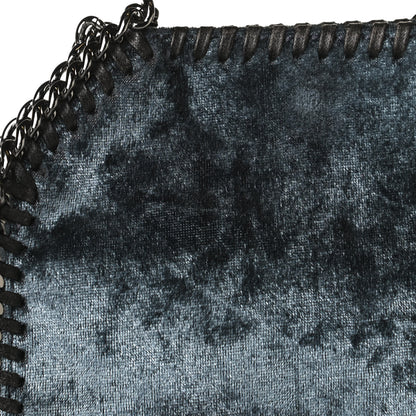 Stella McCartney Crushed Velvet Tiny Falabella Tote Blue 12 of 13